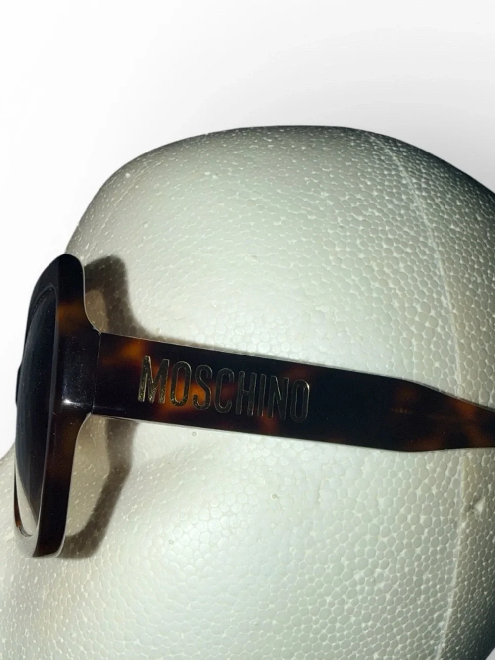 Moschino Tortoiseshell Square-Frame Sunglasses with Gradient Lenses